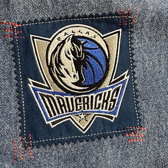 Unk Embroidered Basketball Patch Jeans NBA Team Logos Size 40 x 33 NWT Vtg Y2K - Picture 14 of 16